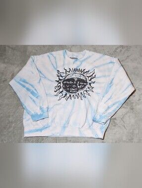 Siblime Vintage Crew Neck Tie Die Relaxed PullOver Sweatshirt Medium Unisex READ